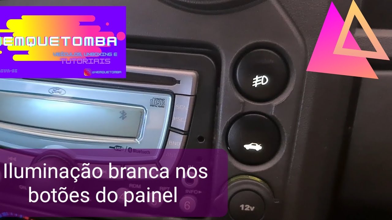 Troca cor da iluminação dos botões do painel - Ford Ka Sport