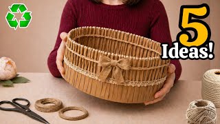 Super Beautiful but Low-Cost! 5 Best DIY Space-Saving Craft Ideas from Waste Material ♻️#2026