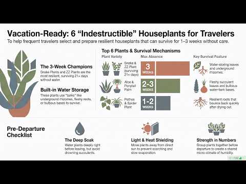 Low-Maintenance Summer Travel Plants Video Guide