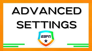 Advanced Settings ESPN Fantasy 2023 screenshot 4