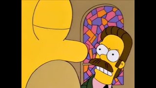 The Simpsons - Ned Flanders Get's Angry At Homer