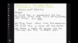 Mathlab: Graphing in Standard Form(the easiest way!)