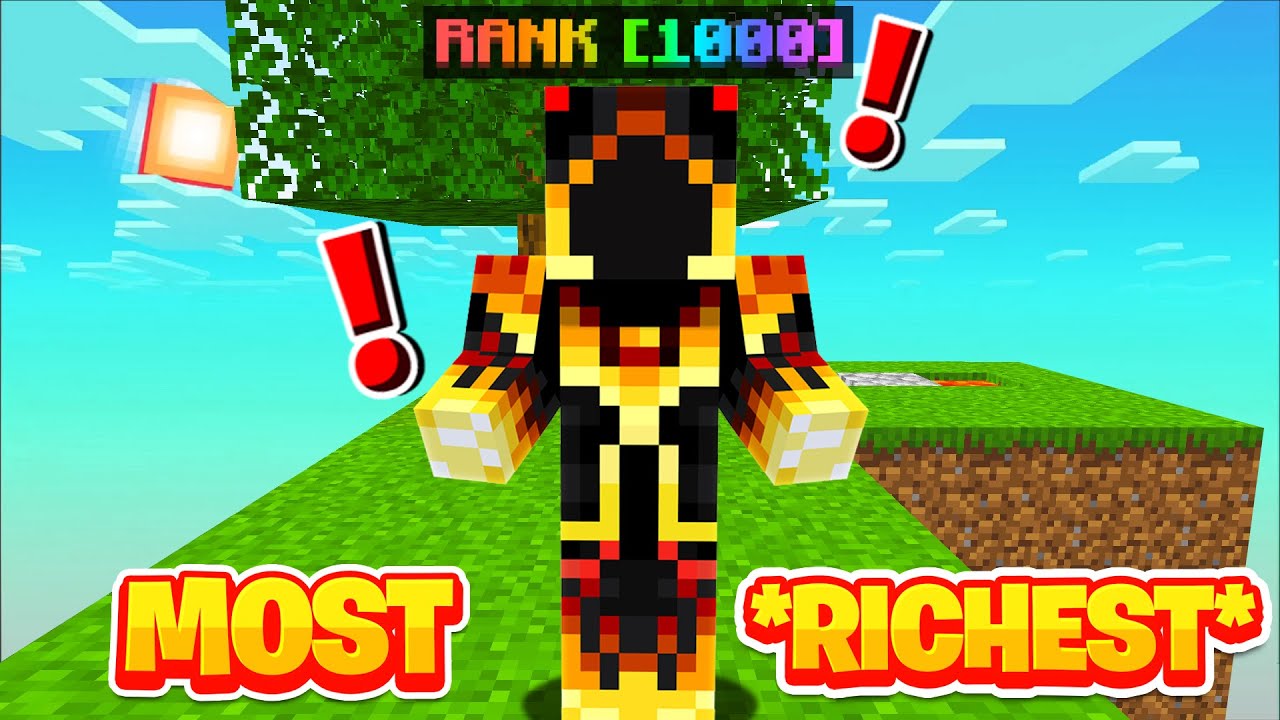 *RICHEST* on MINECRAFT OP SKYBLOCK *2026 Edition* | New Minecraft Skyblock Server