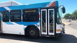 SARTA bus#2432 leaving cornerstone
