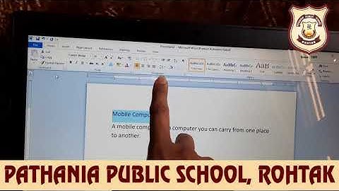 Pathania World Campus-Class 4-Computer-Chapter-7(Word- Editing and Formatting) & Revision Worksheet