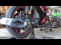 2006 GSX-R600 Front Tire Removal