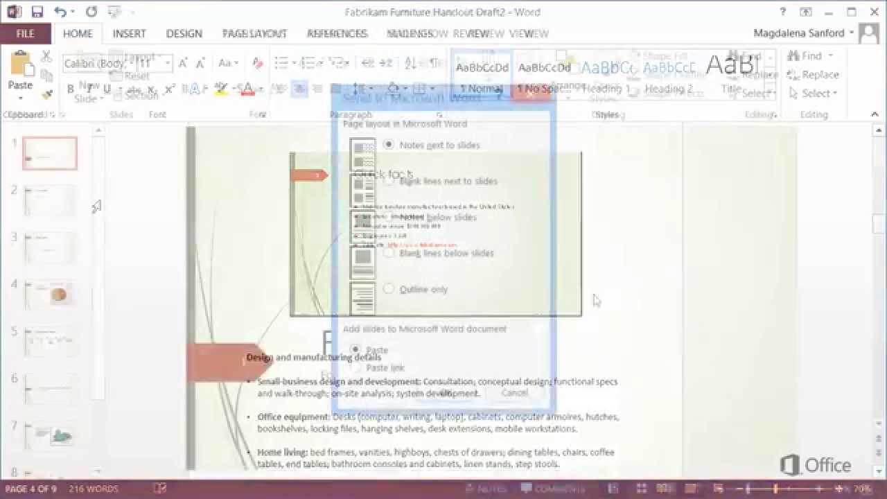 Chap 03 05 Print handouts in word - YouTube