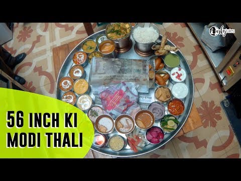 56 Inch Ki MODI Ji Thali - Delhi's Biggest Thali at Ardor 2.1 | Curly Tales