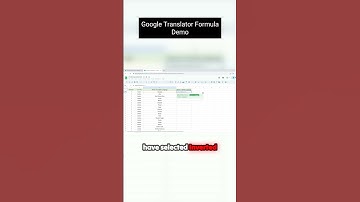 Mastering Google Translate Formula in Google Sheets | Excel Data Localization Tutorial