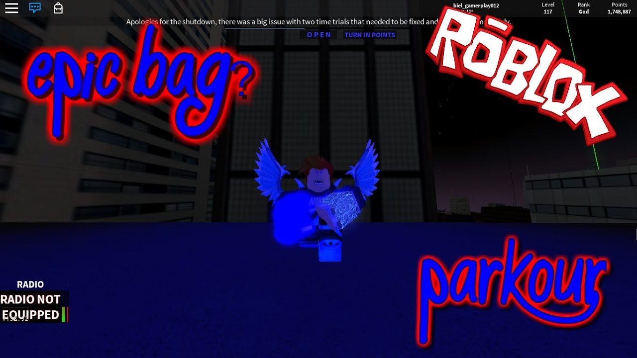 Spawn Da Epic Bag Parkour Roblox Youtube - the all location of epic bag roblox parkour youtube