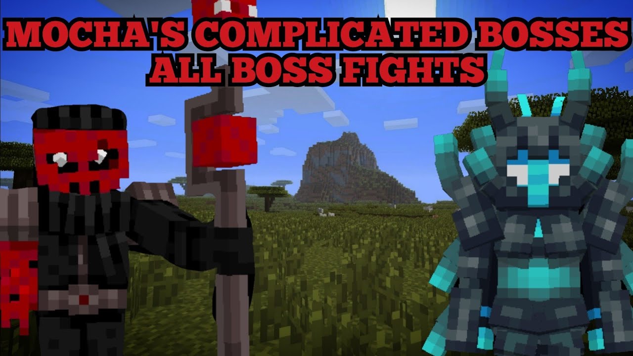 Minecraft Mocha's Complicated Bosses All Boss Fights ( 1.20.1 Mod