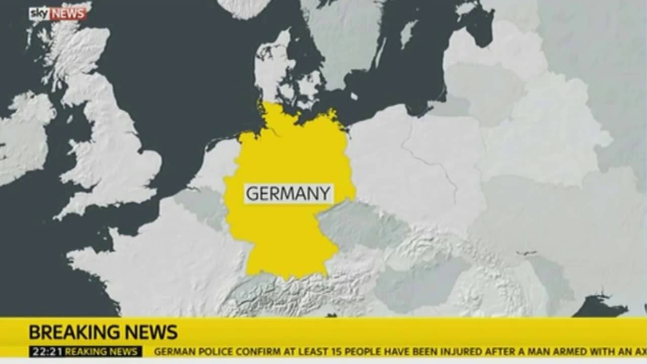 Terrorist Axe Attack on German Train 18 July 2016