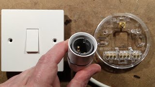 British home wiring.  The incredibly simple lighting circuits.