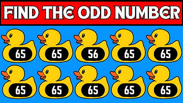 Find the ODD One Out - Number and Letter Edition | 75 Easy, Medium, Hard Levels