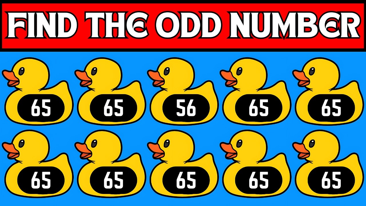 Find the ODD One Out - Number and Letter Edition | 75 Easy, Medium ...