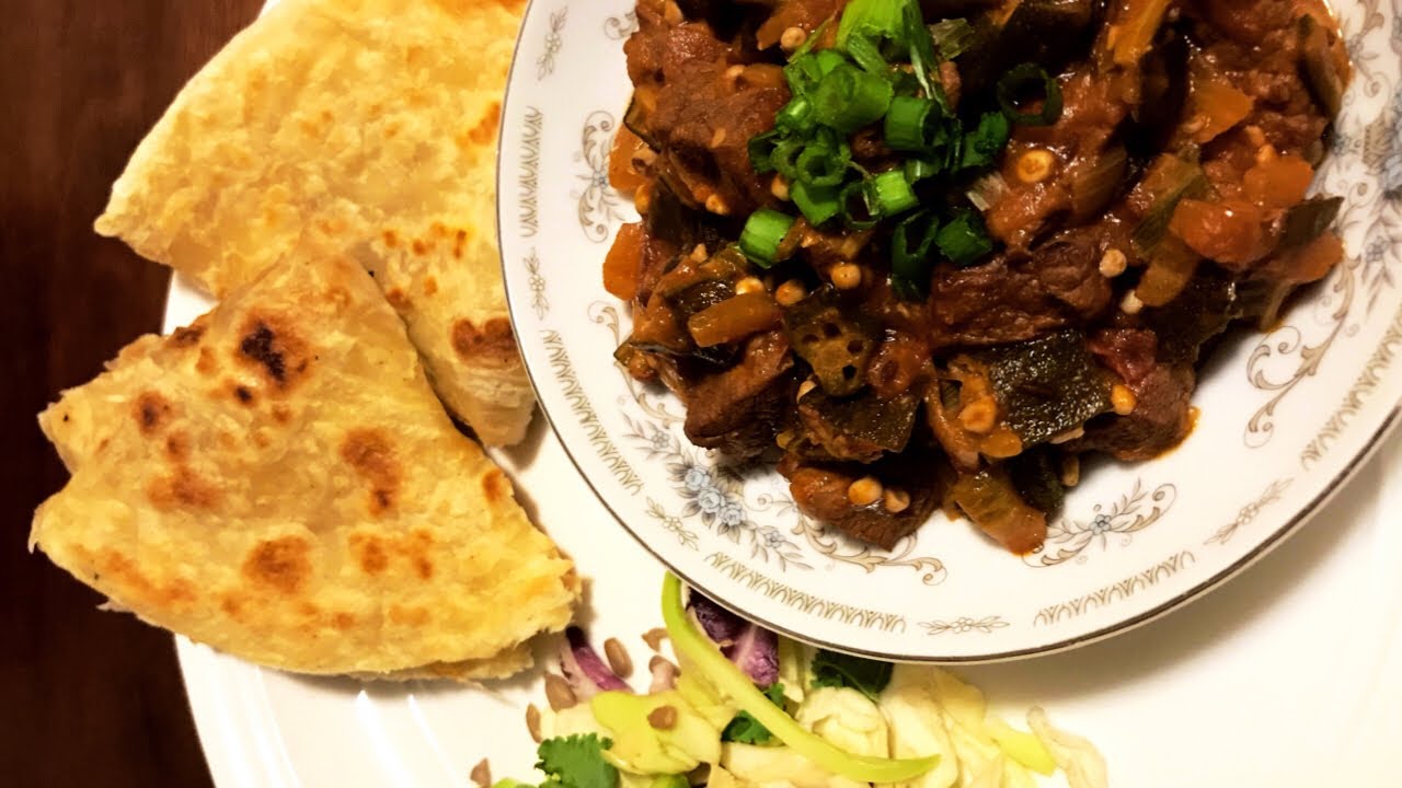 How to make Okra with beef stewQuick and simple recipe. YouTube