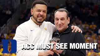 Pitt's Jeff Capel Presents Duke's Mike Krzyzewski With Iron Fist Information