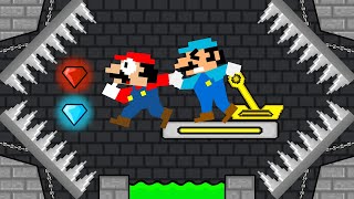 Mario Hot & Mario Ice Challenge In Watergirl And Fireboy Part 38