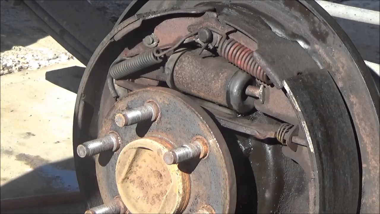 Changing wheel cylinder and bleeding brake on Dodge pickup ... brake schematic diagram 