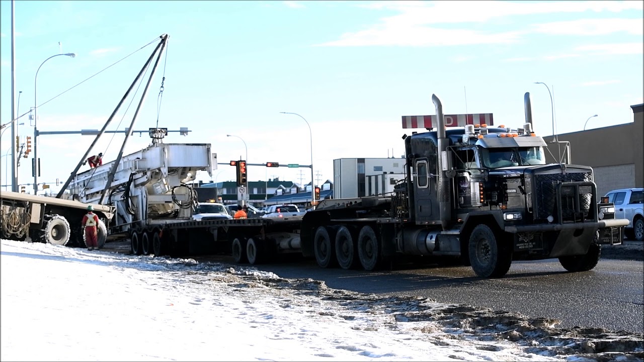 Semi Truck - Lost Load - 116 Avenue and 100 Street - Grande Prairie