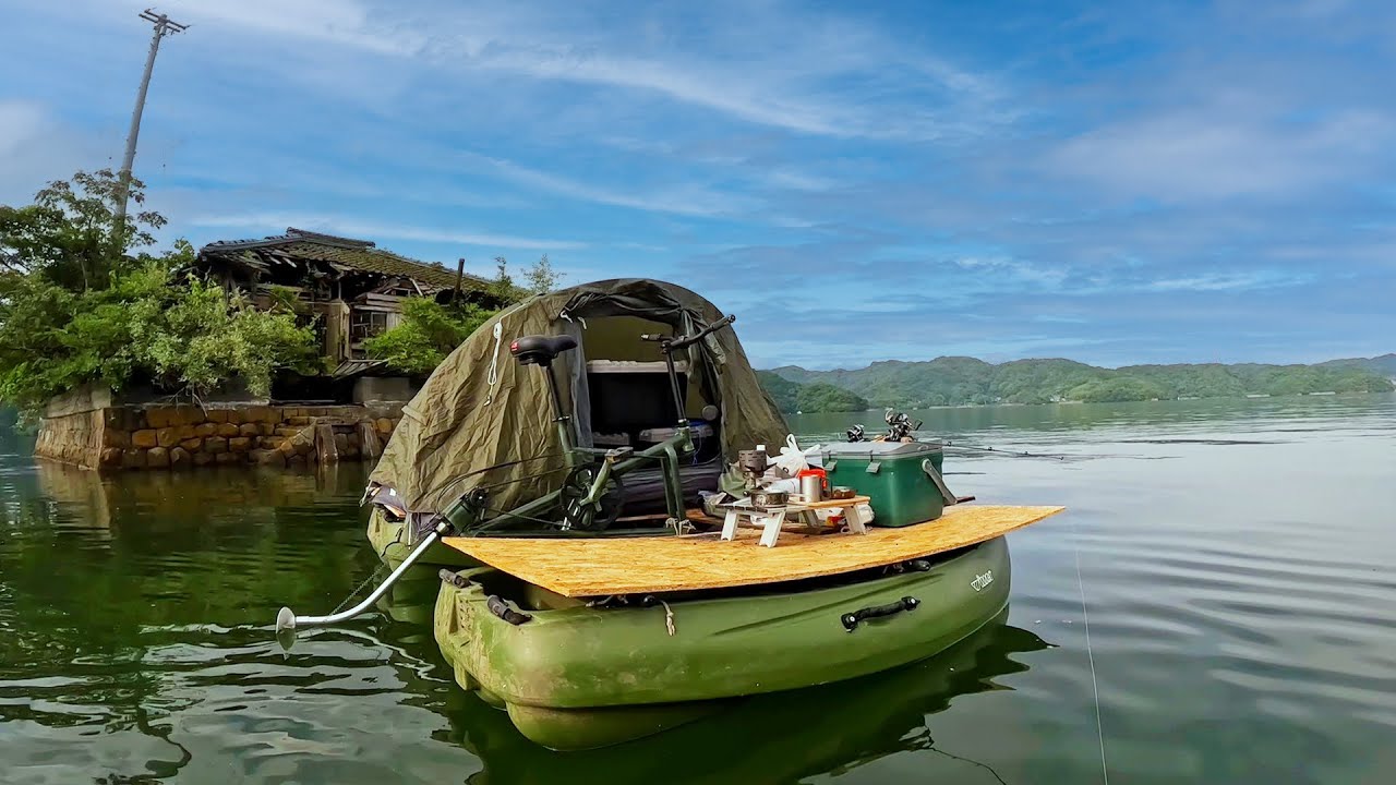 海上を移動しながら釣りソロキャンプができる家を作ってみたよ！