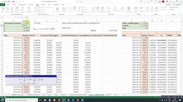 GARCH(1,1) in MS Excel