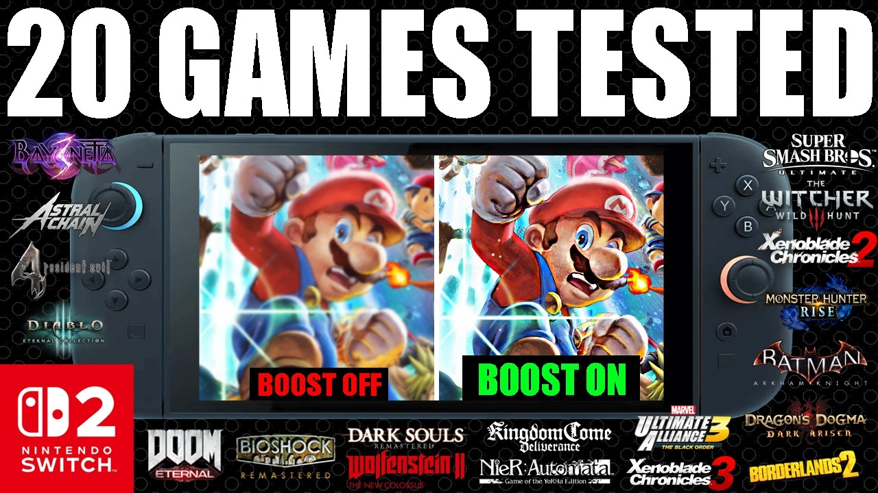 Switch 2 Handheld BOOST MODE 20 GAMES TESTED! HUGE NEW UPDATE 22.0.0 ...