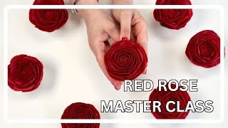 Red Rose Piping ALL SECRETS REVEALED #buttercream #buttercreamrose #pipingtutorial #buttecreampiping