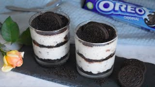 Oreo Cheesecake Desserts Cups Easy 4 ingredients Recipe