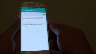 Samsung Galaxy S6 Edge: How to Enable / Disable Download Booster screenshot 1