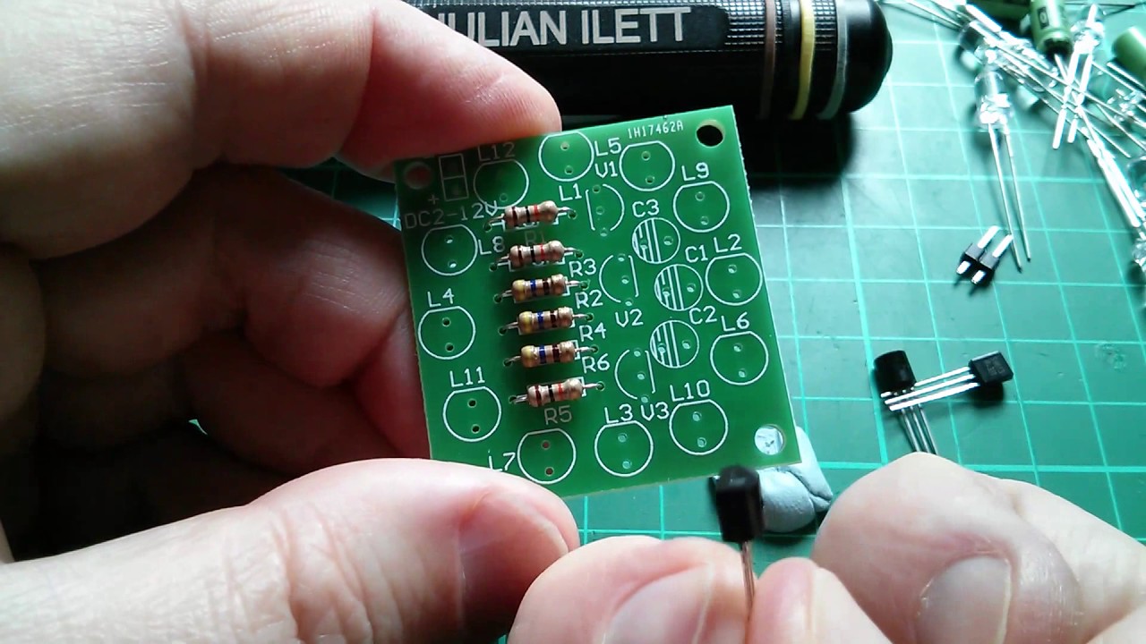 Very Simple Electronics: Circular Blue LED Kit Build - YouTube