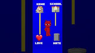 RedCat Choose Home or School #animationshorts #redcat #shorts
