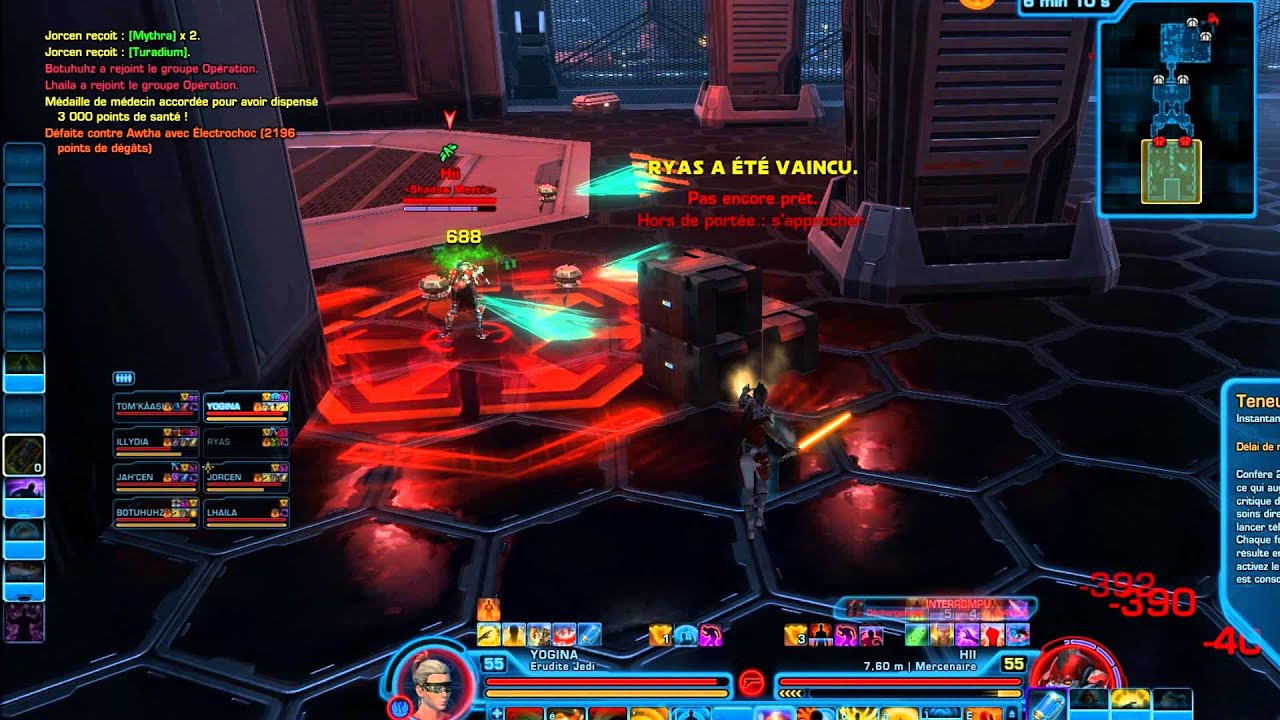 SWTOR jedi sage pvp lvl 55 balance spec 2.4 YouTube