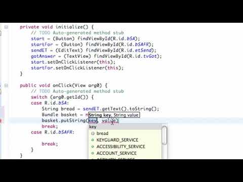 Android Application Development Tutorial   47   Passing a String between Activities   YouTube