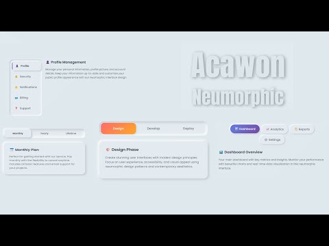 5 Stunning Neumorphic Tab Styles | HTML, CSS & JavaScript Tutorial Collection