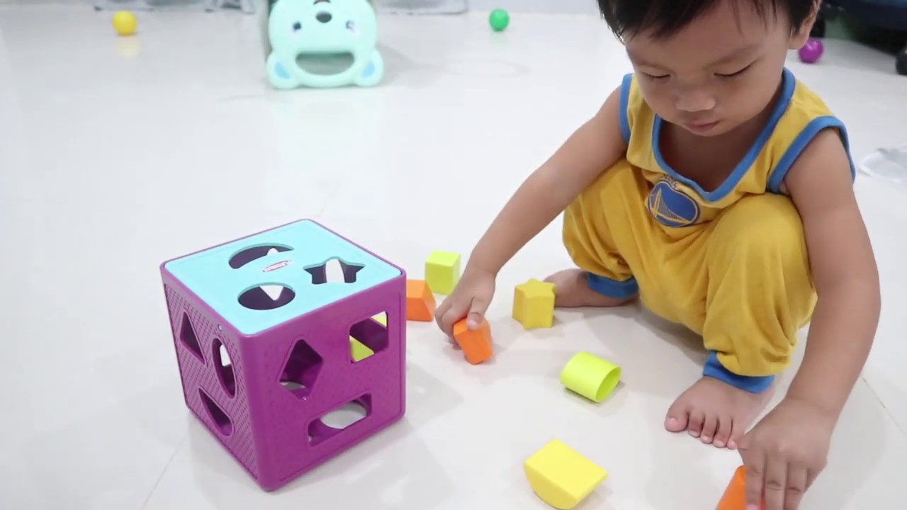 1yr Old Baby Playing Shape Sorter for Kids YouTube
