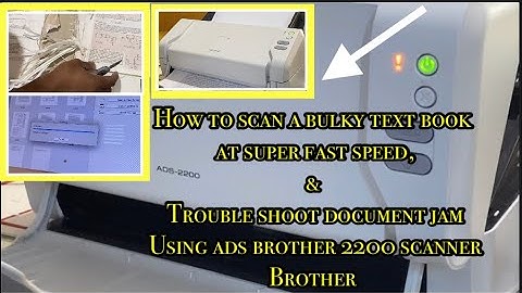 How to Scan a bulky Textbook at Superfast speed & Troubleshoot Document Jam using ADS 2200 scanner