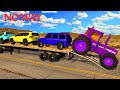 Flatbed Truck Mcqueen | Transportation with Truck - Pothole vs Car #39 - BeamNG.Drive – Unexpected