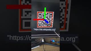 Tracking QR codes with Meta SDK on Quest3 #xr #indiedev #meta #quest3 #shorts #unity #qrcode