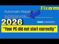 How to Fix Automatic Repair Loop in Windows 10 - Your PC did not start not correctly 2026