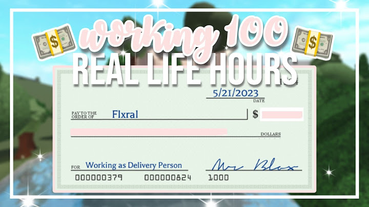 Working 100 Real Life Hours in Bloxburg (Roblox)