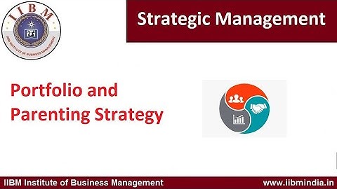 IIBM Institute | Strategic Management | Portfolio and Parenting Strategy #iibminstitute