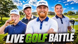 LIVE Golf Scramble SHOWDOWN 4-Man Battle for Bragging Rights