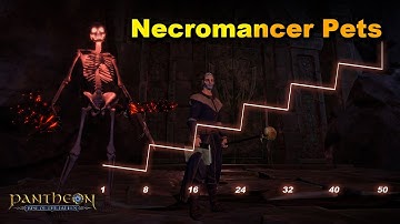 Necromancer Pet Power Curves and Feedback for Pantheon: Rise of the Fallen