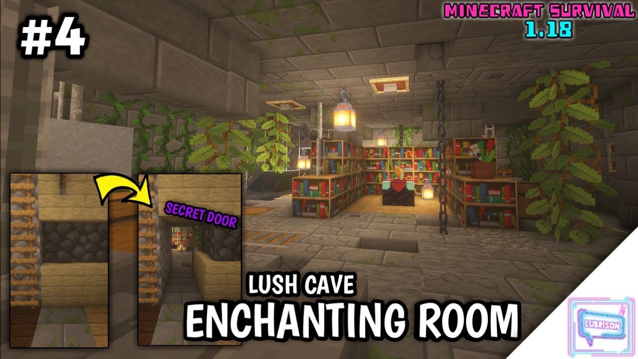 ENCHANTING ROOM LUSH CAVE UNDERGROUND | MINECRAFT SUVIVAL INDONESIA 1. ...