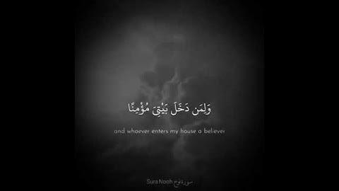 حالة واتس عن الوالدين/ حالة واتس دينيه  سورة نوح 🤍