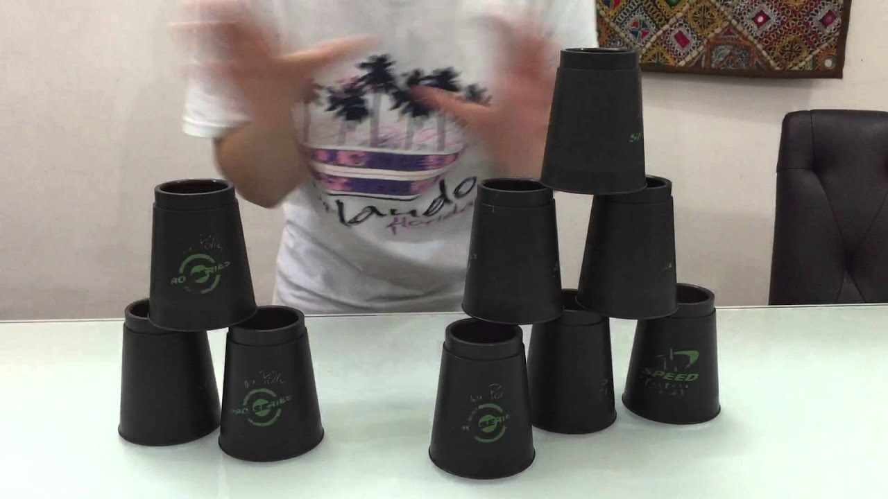 Speed Stack Cycles Speed Stacking 9 Cycle in 9 Seconds - YouTube
