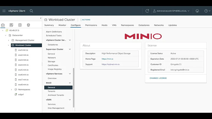 VMWorld 2021 MinIO Data Persistence platform Demo