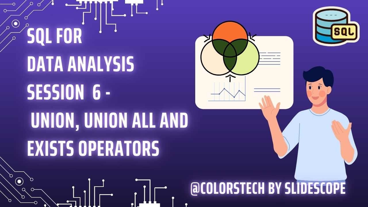 SQL for Data Analysis -  Union, Union All and Exists Operator