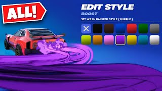 How to Unlock All 12 JET WASH Boost Styles (Full Guide) | Fortnite Rocket Racing Time Trials